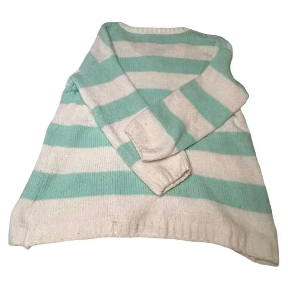 Soft Surroundings Women's XL Striped V-Neck Pullover Sweater Multicolor - Picture 7 of 9